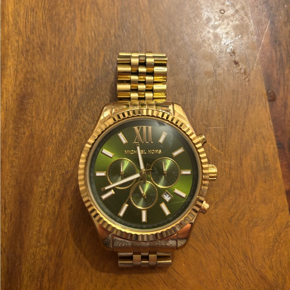 Michael Kors Men's Watch in Gold and Green